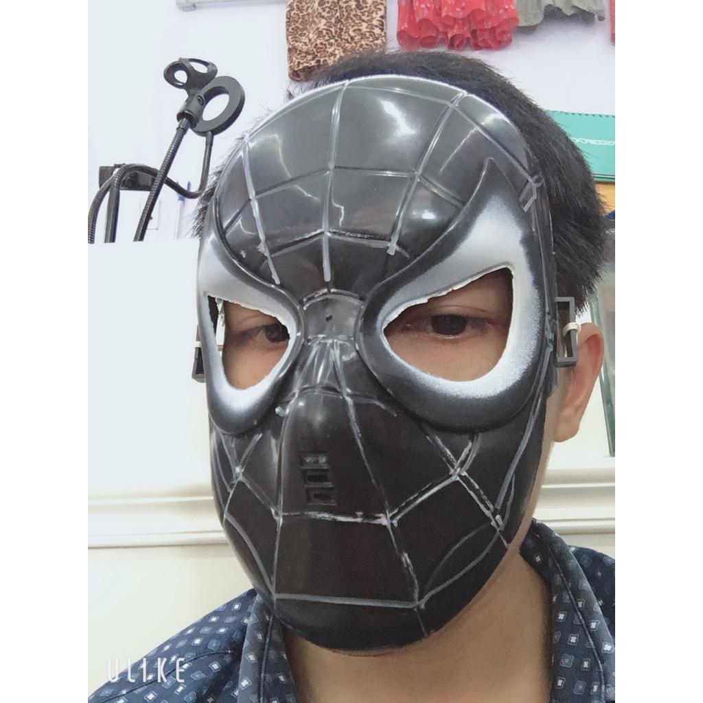 Mặt nạ hóa trang SpiderMan Người Nhện Đen đồ chơi hóa trang Avengers Cosplay Halloween sinh nhật cho trẻ em bằng nhựa an