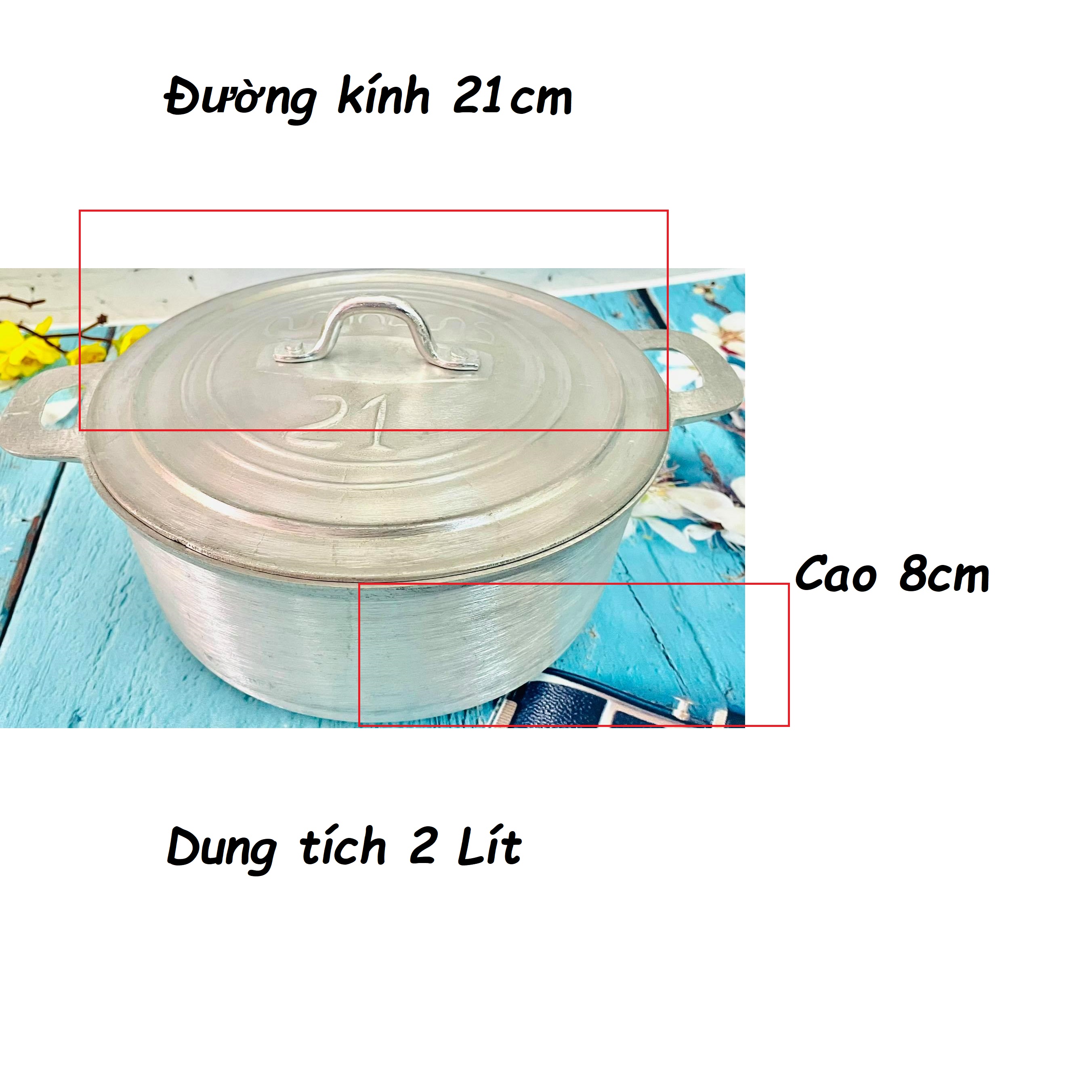 Nồi Gang đúc NGUYÊN KHỐI nấu CƠM SIÊU NGON - Size 21. Dụng cụ nhà bếp được gò THỦ CÔNG đậm chất TRUYỀN THỐNG. Chuyên phục vụ GIA ĐÌNH, NHÀ HÀNG ĐẲNG CẤP