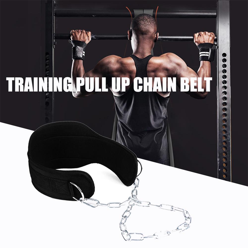 Đai nâng tạ với dây xích kéo để tập cho phòng tập thể hình Cử tạ