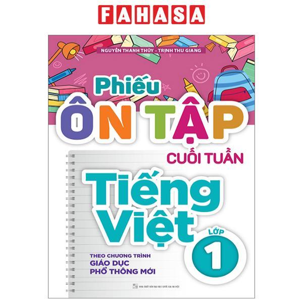 Phiếu Ôn Tập Cuối Tuần Tiếng Việt Lớp 1