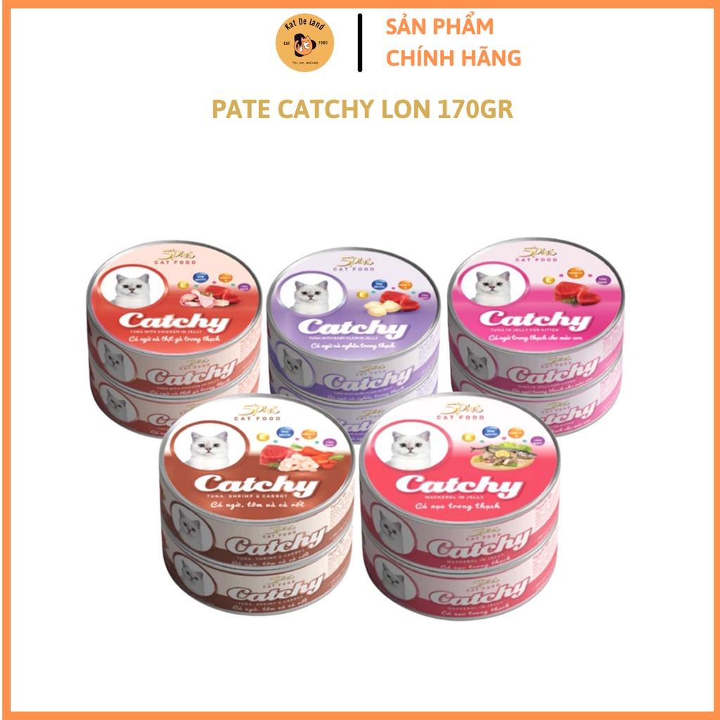 Pate cho mèo CATCHY lon, Pate Catchy cho mèo dạng thạch 170gr