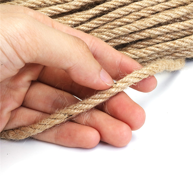 Cuộn 50 mét Dây thừng 5mm dây thừng trang trí, dây đay, làm đồ handmade, decor, trang trí, cào móng mèo