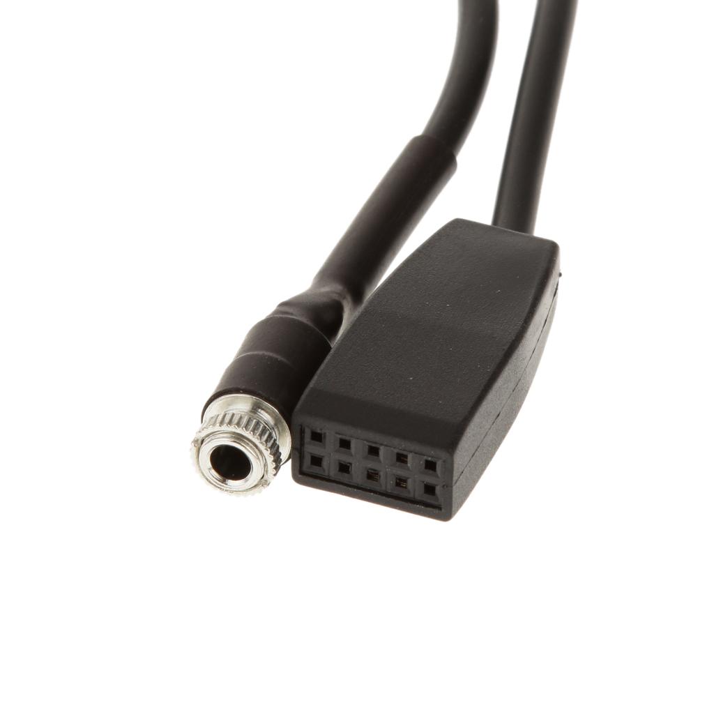 3.5mm Aux Input Adapter Radio Music Cable Female Dash Socket For BMW E46 E53