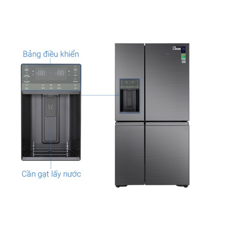 Tủ lạnh Electrolux Inverter 609 Lít EQE6879A-B - Hàng Chính Hãng
