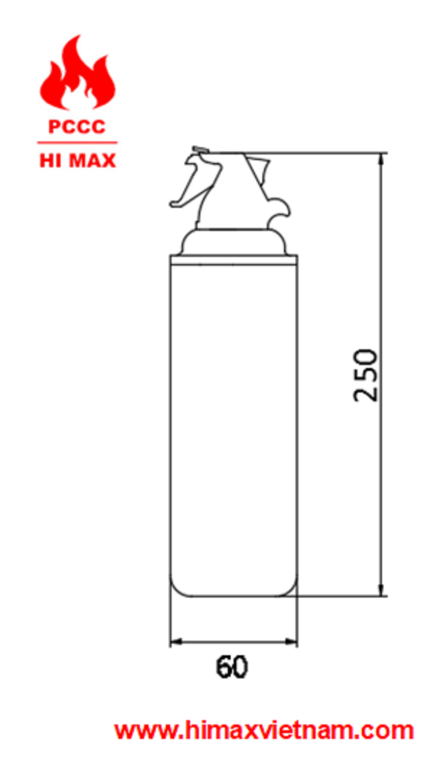 Bình chữa cháy mini hi max HF16-1