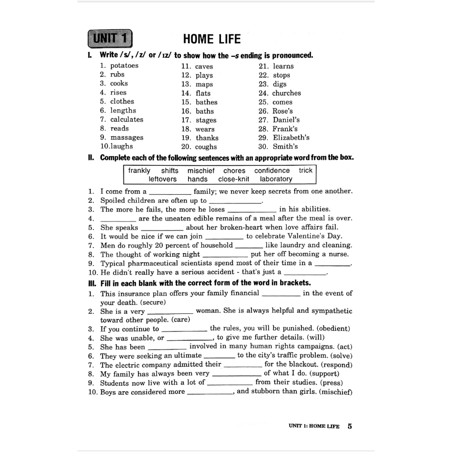 Bài tập tiếng Anh 12