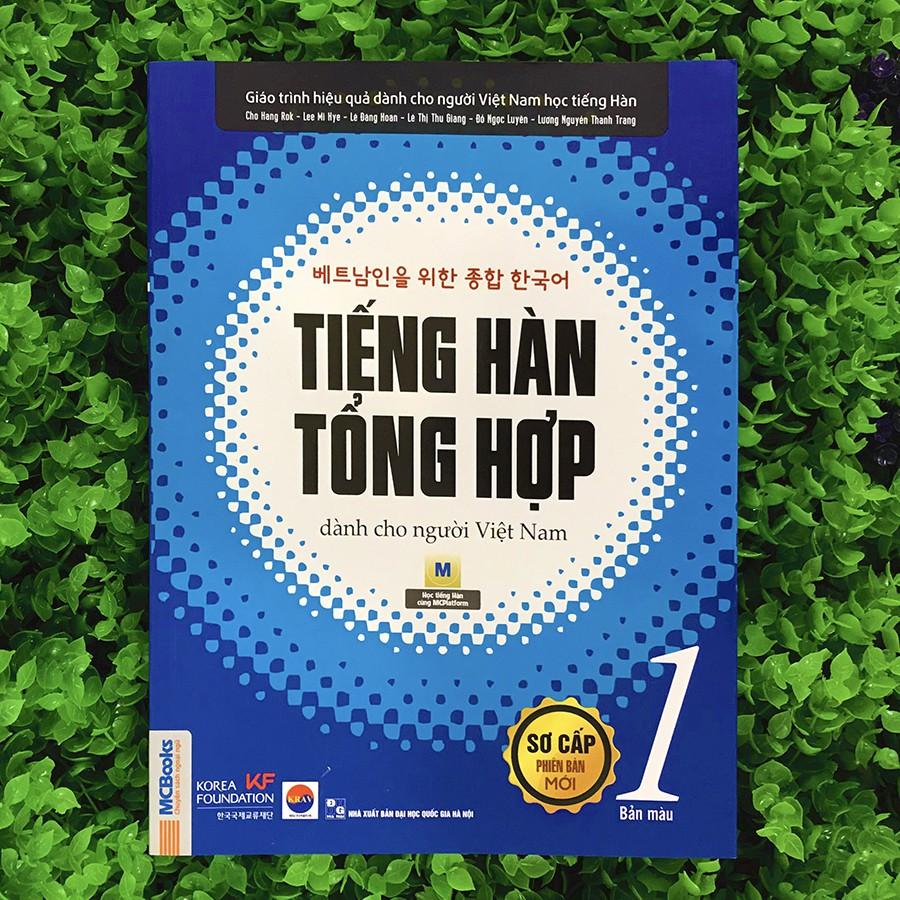 Sách - Combo Tiếng Hàn Tổng Hợp Dành Cho Người Việt Nam - Sơ Cấp 1 Phiên Bản Mới (4 Màu) + Bài Tập (Combo, lẻ tùy chọn)