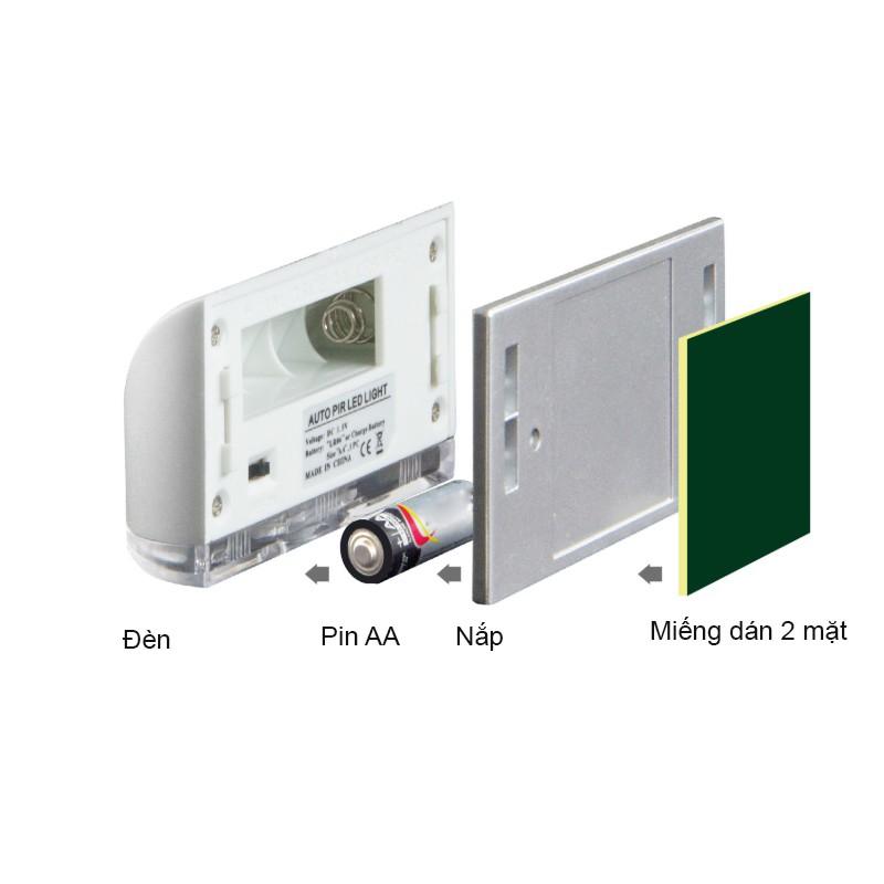 Đèn LED Cảm Biến Hồng Ngoại Gắn Vị Trí Khóa Cửa LS0403, Dùng 1 Pin Tiểu AA