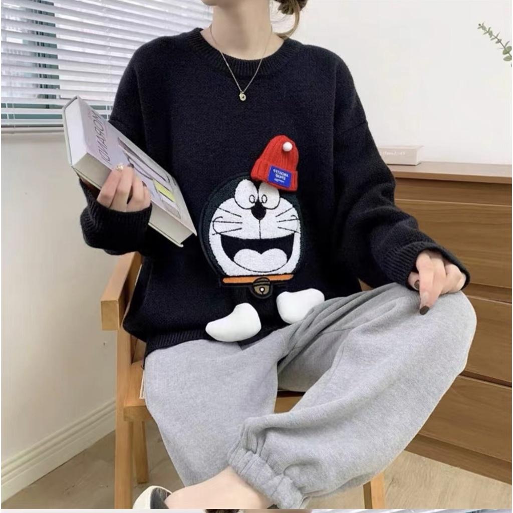 Áo len Doraemon QC phụ kiện 3D
