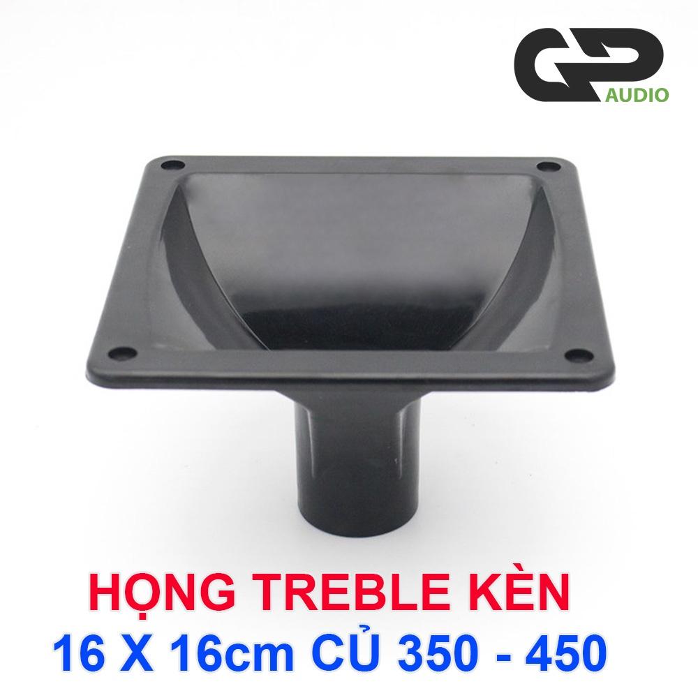 Họng loa Treble kèn 16 x 16 cm , Phiễu loa Treble kèn 16 x 16 cm dùng cho củ loa Treble 250, 350, 450, 750, 850