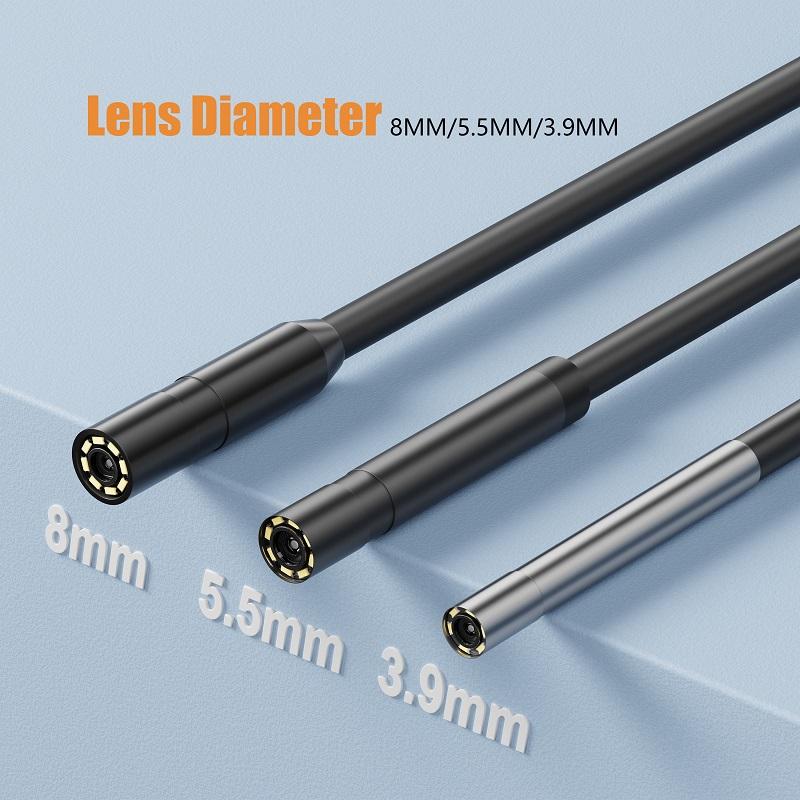 2.8 ''IPS Màn Hình Camera Nội Soi Cầm Tay Đầu Dò HD1080P Kiểm Tra Đường Ống Công Nghiệp Borescope Chụp Ảnh Quay Video Chống Thấm Nước