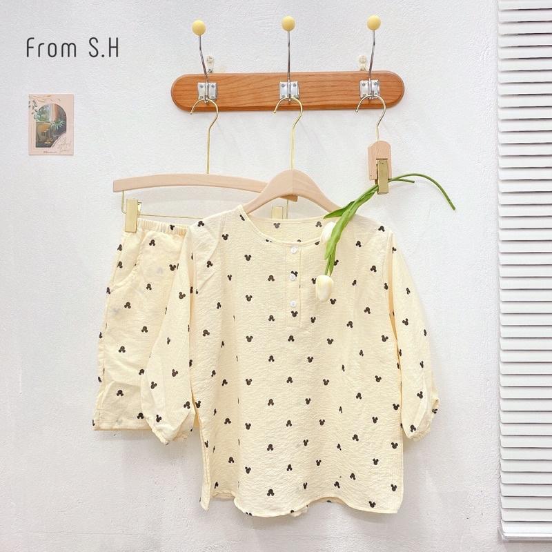 Bộ đồ ngủ kute, bộ đồ pizama có thể mặc như bộ bầu hoặc bộ sau sinh