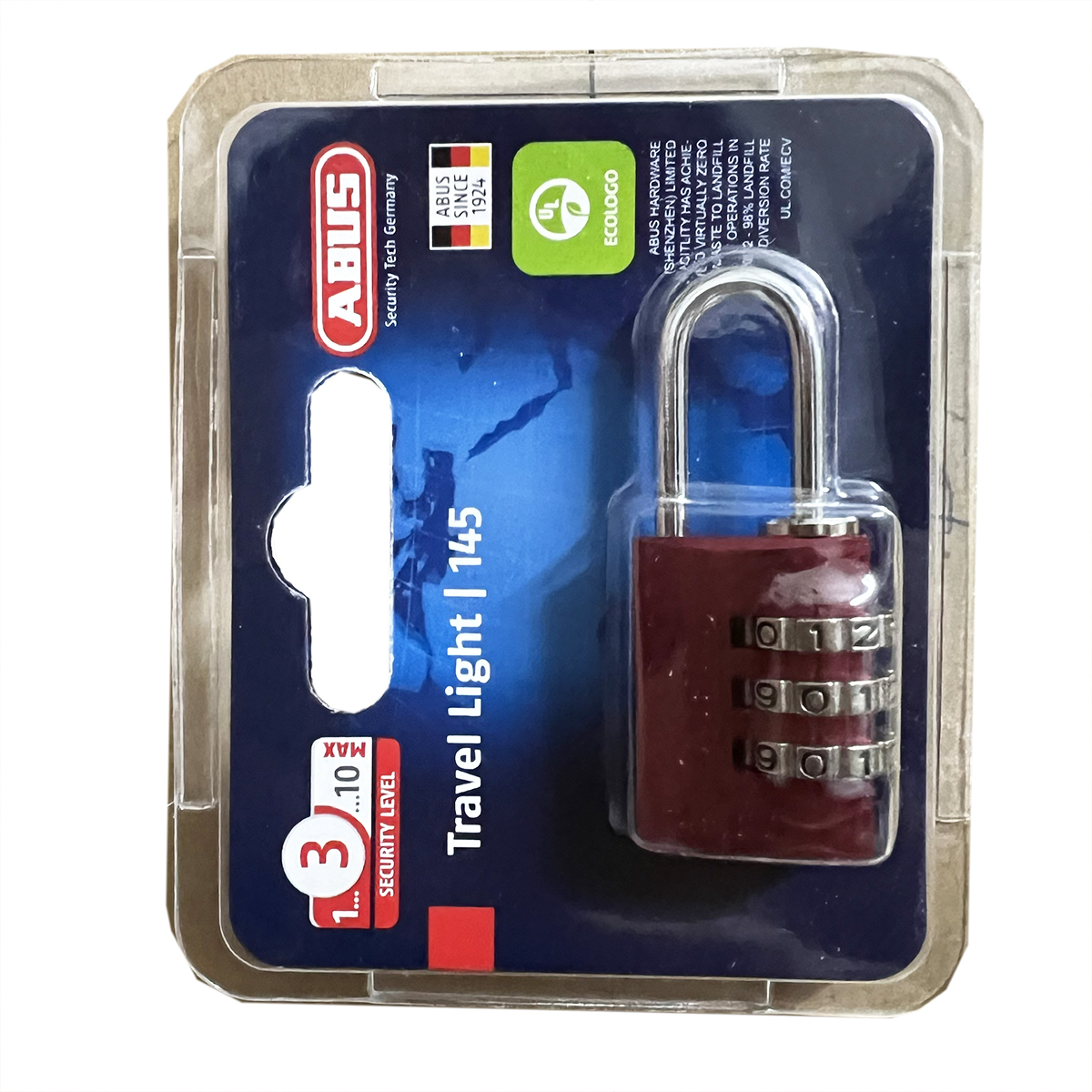 Ổ Khóa Số Abus 145/20 (20mm) - Nâu