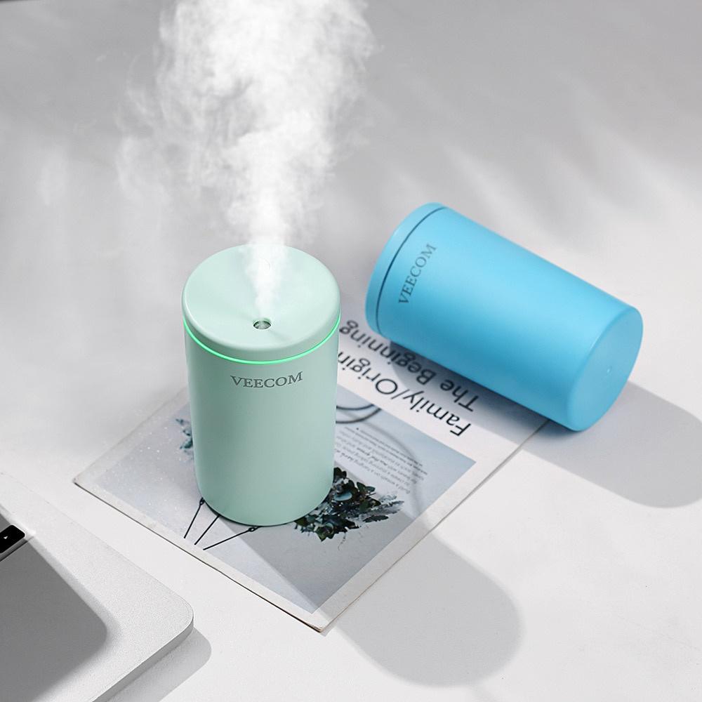 Máy tạo ẩm không khí mini khuyếch tán mùi hương có đèn LED dành cho văn phòng, xe hơi.