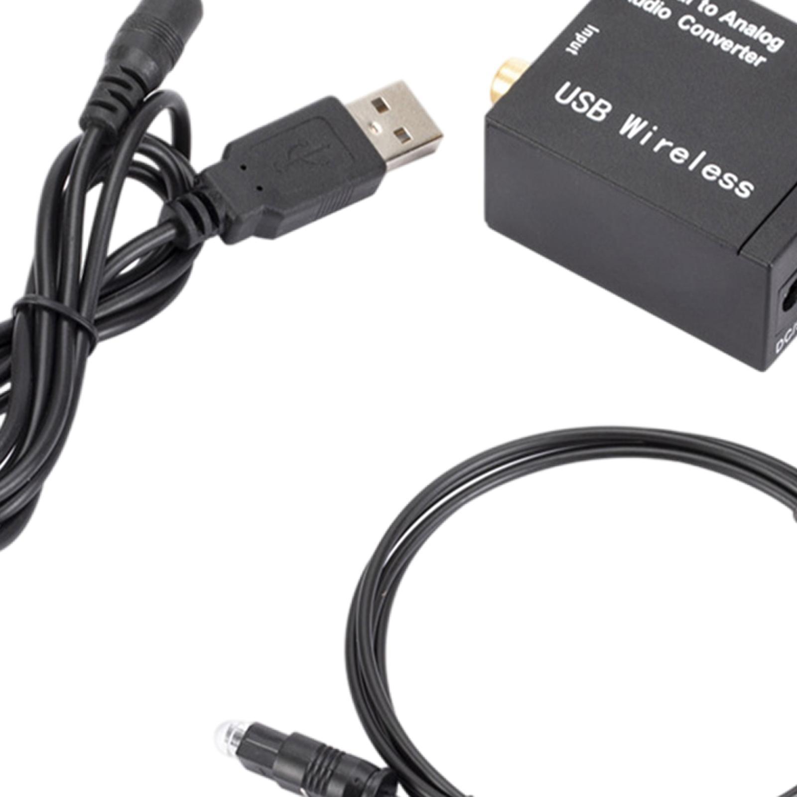 Digital to Analog Audio Converter Optical Coax Coaxial  to Analog