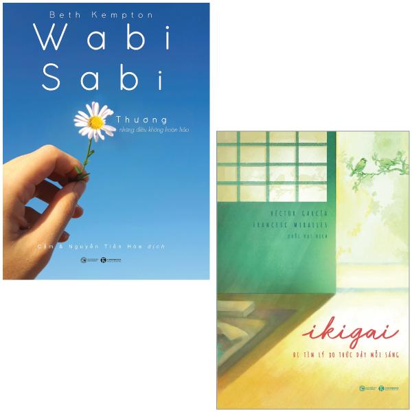Combo Sách Ikigai - Đi Tìm Lý Do Thức Dậy Mỗi Sáng + Wabi Sabi Thương Những Điều Không Hoàn Hảo