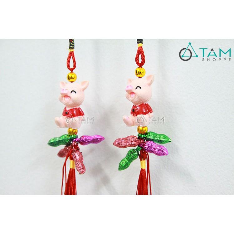 Dây treo Tết heo xinh hạt đậu số 34