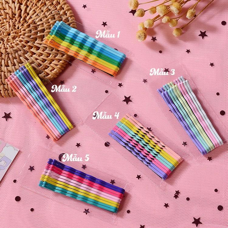 PVN26829 Set 6/10 Kẹp Tóc Kẹp Tăm Màu Sắc Hàn Quốc T2