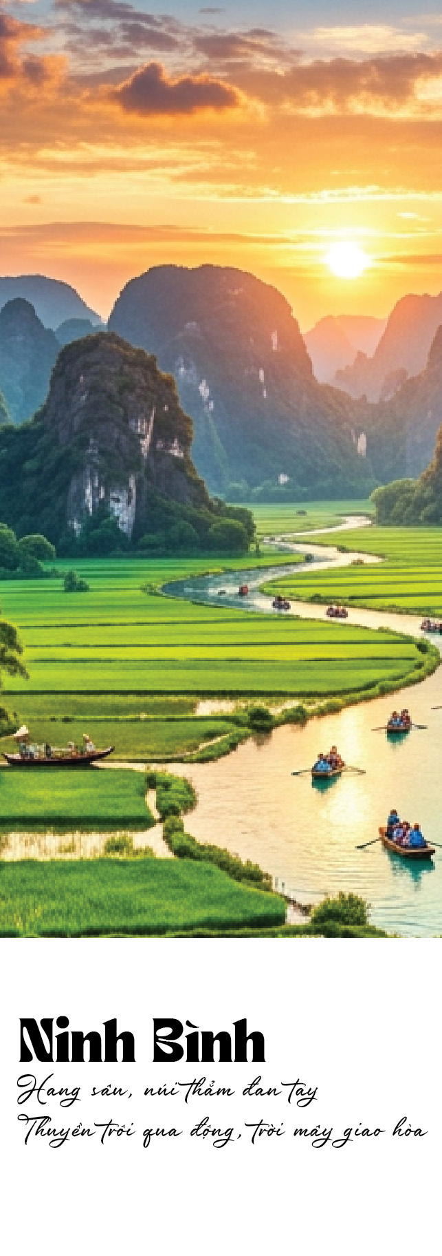 Bookmark Kẹp Sách Giấy Cứng NINH BÌNH - Tiệm Ký Ức Chill - Phụ Kiện Đánh Dấu Trang Sách Quà Tặng