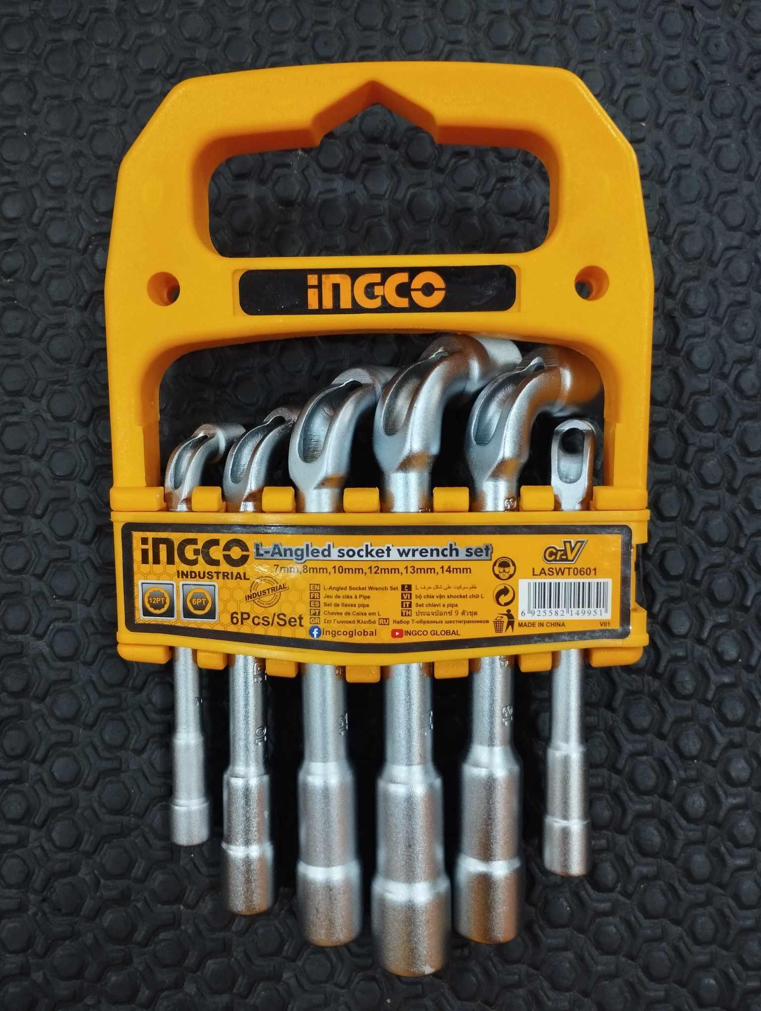 BỘ 6 CHÌA VẶN GÓC CHỮ L INGCO LASWT0601 - HÀNG CHÍNH HÃNG