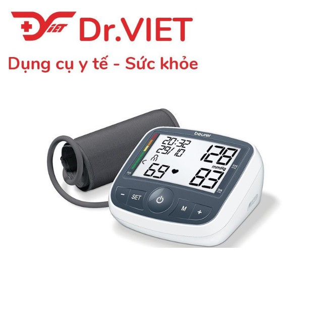 Vòng bít đo huyết áp Beurer - vòng bit huyết ap cổ tay, bắp tay