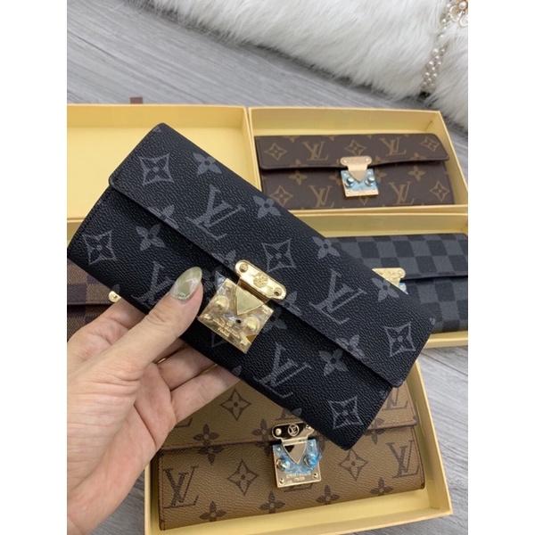 Ví cầm tay khoá vuông size 20cm ful box