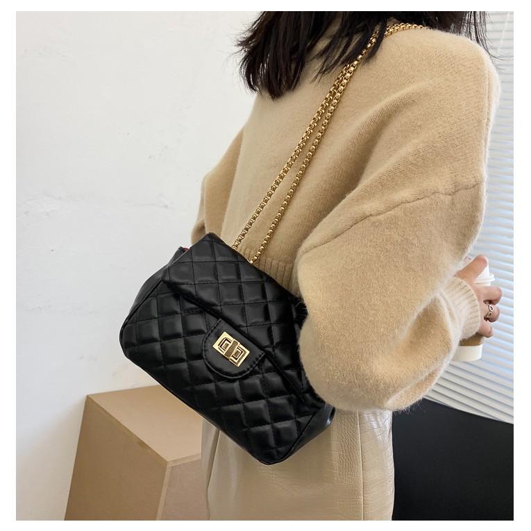 Túi xách nữ đeo chéo da mềm trần trám giá rẻ BAG U TD18