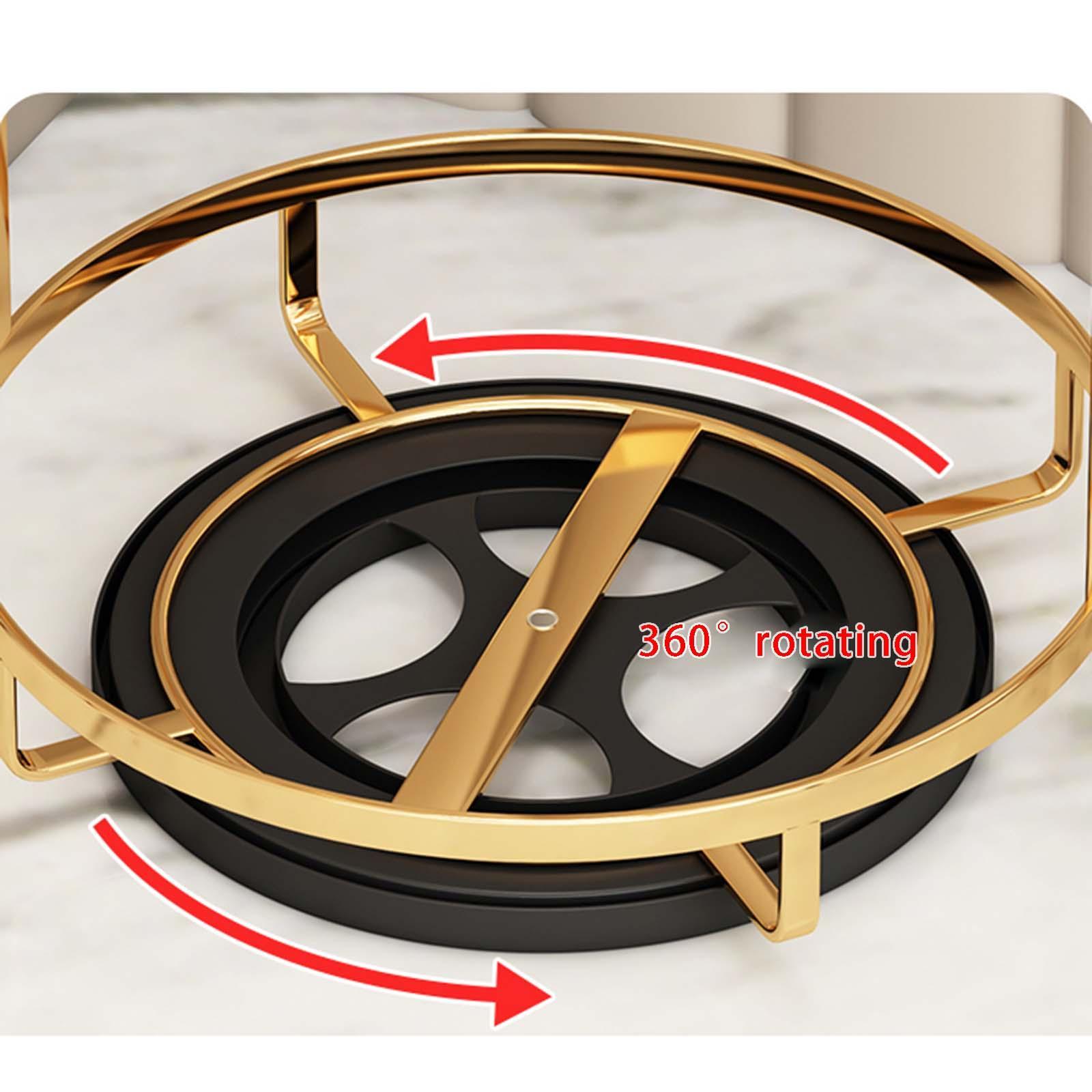 Multi Function Makeup Organizer, 360 Degree Rotating Double Layer Display Stand Storage Box for Dresser or Vanity Countertop Perfume Jewelry