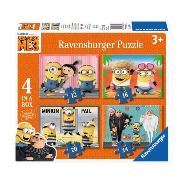 Bộ xếp hình puzzle Minions 4 bộ 12/16/20/24 Ravensburger RV068951
