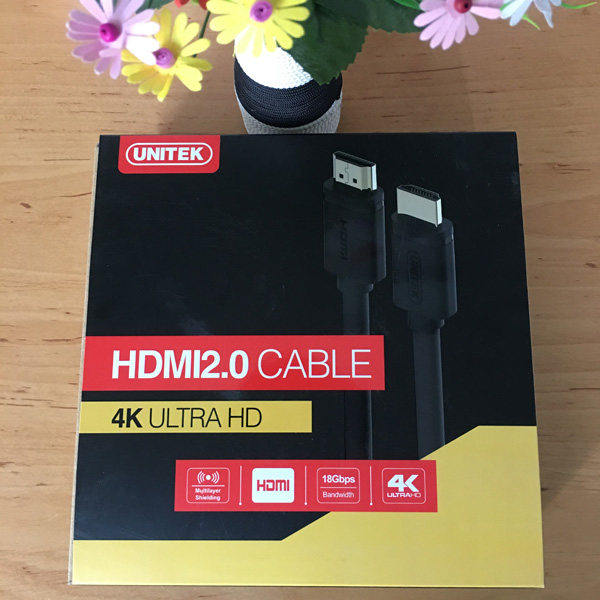 Dây Cáp HDMI UNITEK 5 Mét & 10 Mét (Y-C140) - Hàng Chính Hãng