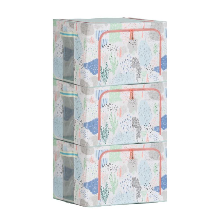 Bộ 2 Túi Đựng Chăn Màn Có Chọn Màu – Combo 2 Túi Vải Quần Áo Khung Sắt Gấp Gọn Cao Cấp Amalife