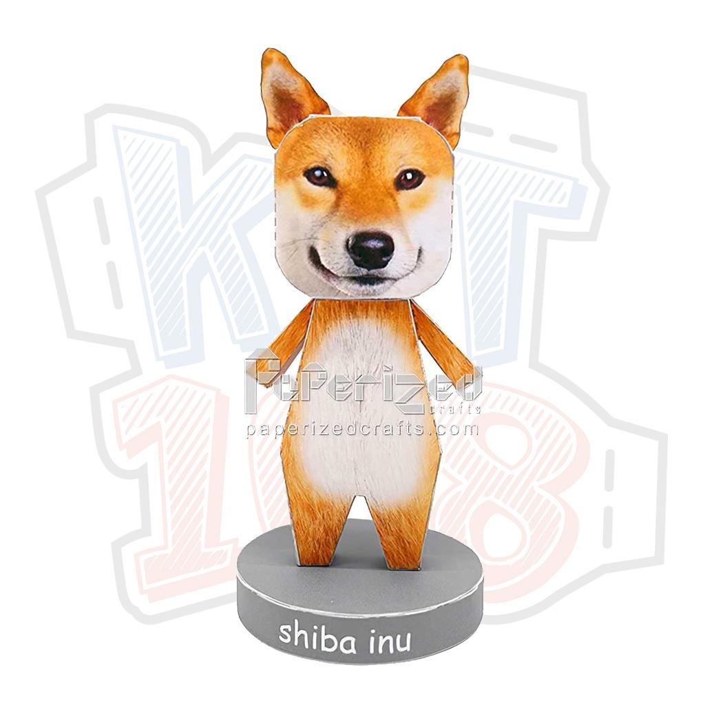 Mô hình giấy động vật Chó Shiba Inu cute ver 2