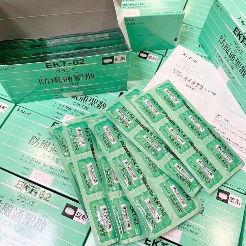 Viên Uống Giảm Cân Tiêu Mỡ Kraciec Nhật Bản EKT-62 (Hộp 378 Viên)