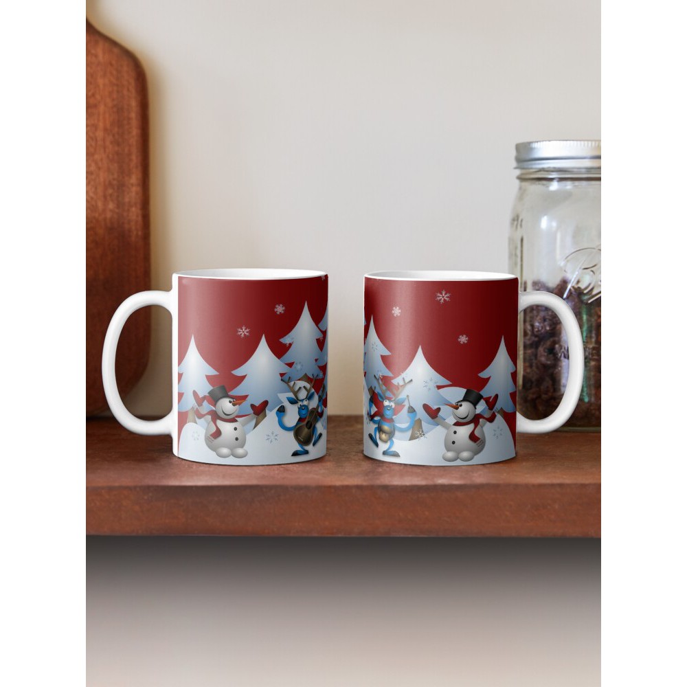Cốc sứ cao cấp in hình cây thông giáng sinh siêu đẹp - Cốc quà tặng Noel