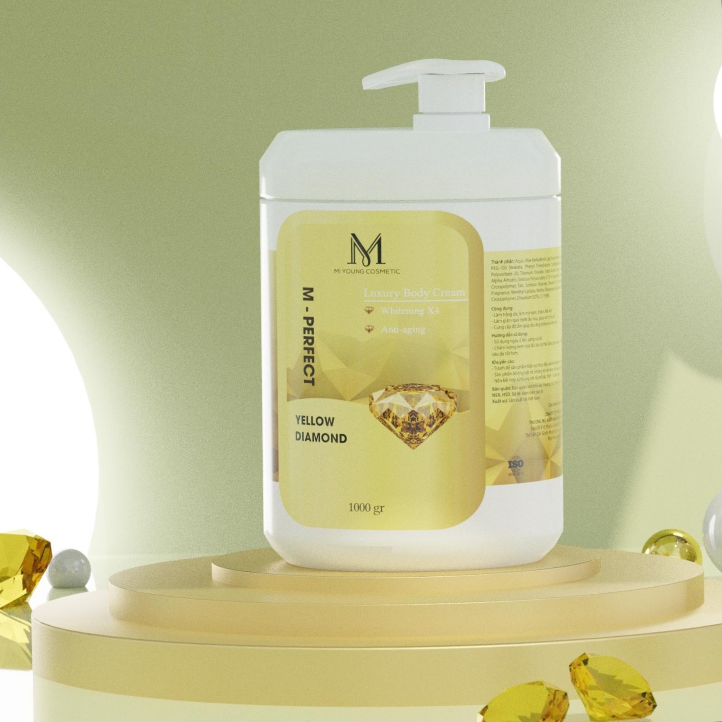 Kem Dưỡng Trắng Da Cốt Yến Mi Young M-Perfect Luxury Body Cream (Phiên Bản Mới) - 1000gr