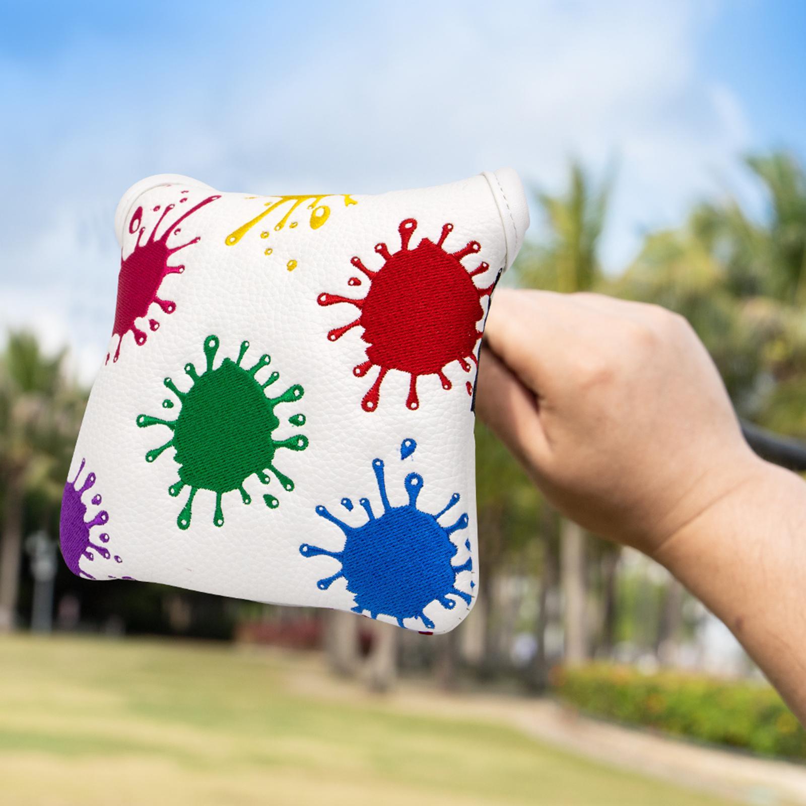 Golf Mallet Putter Head Cover Golf Club Headcover Training Equipment Wrap Sleeve for Women Men