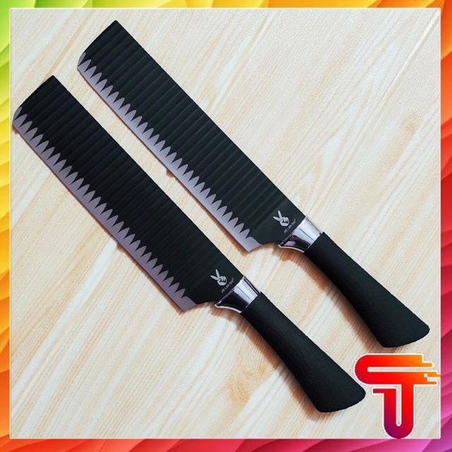 Dao Thái Nhật Lưỡi Gợn Sóng Bằng Thép Không Gỉ Cao Cấp Loại 1