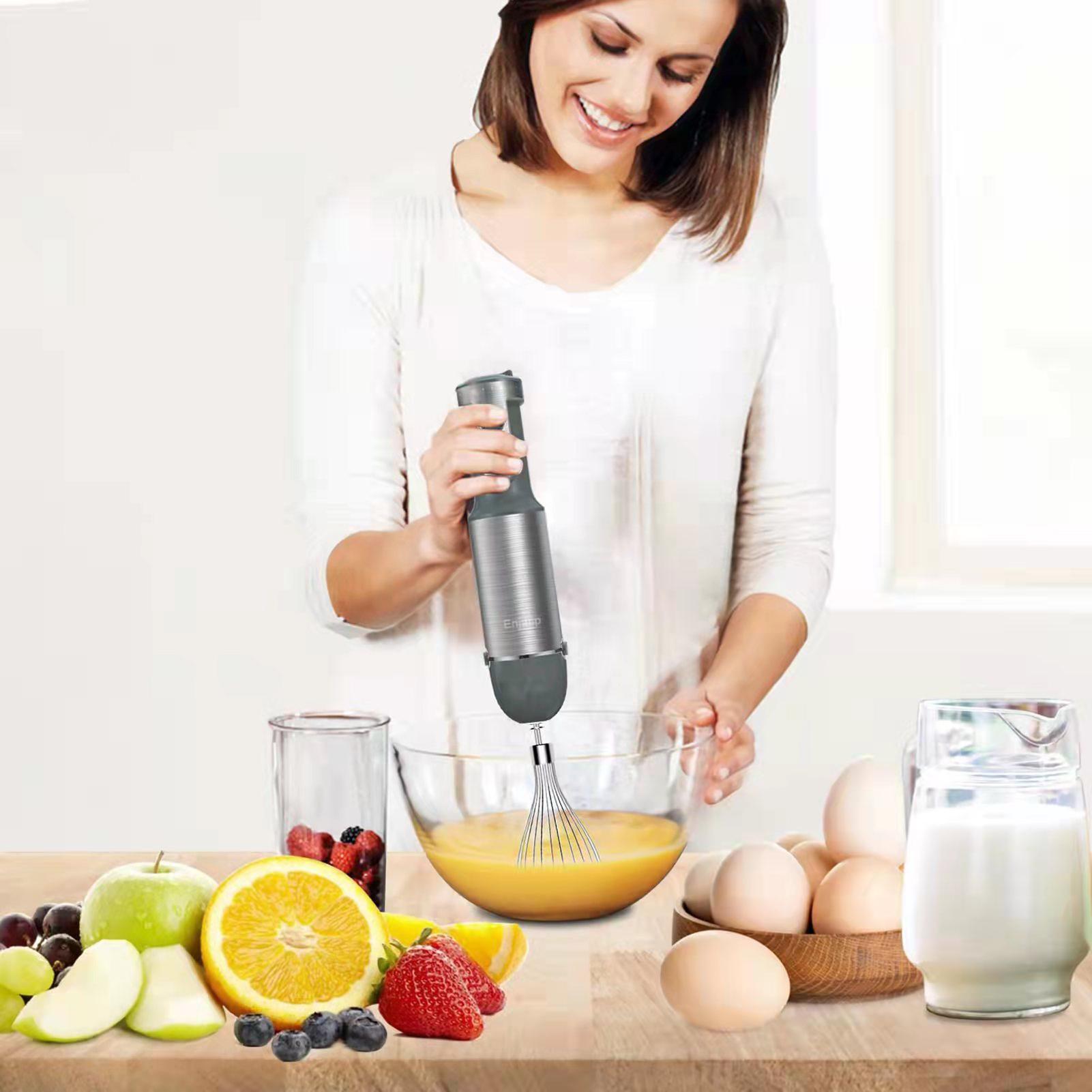 Máy Xay Sinh Tố Cầm Tay Đa Chức Năng 5 Trong 1 Với Máy Đánh Trứng 6 Tốc Độ Điều Chỉnh Cho Nhà Bếp