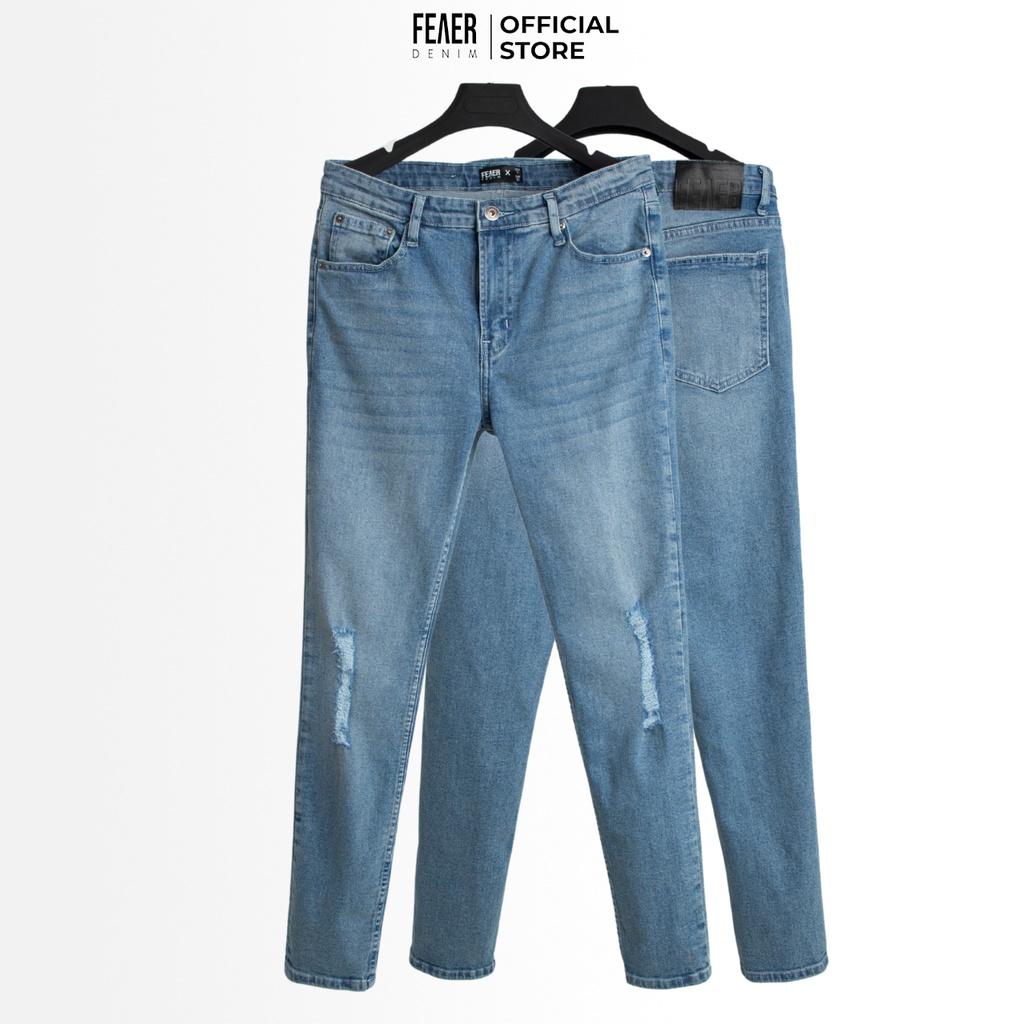 Quần jeans nam FEAER DENIM cao cấp, dày dặn, co giãn tốt, chuẩn form SKINNY BLUE