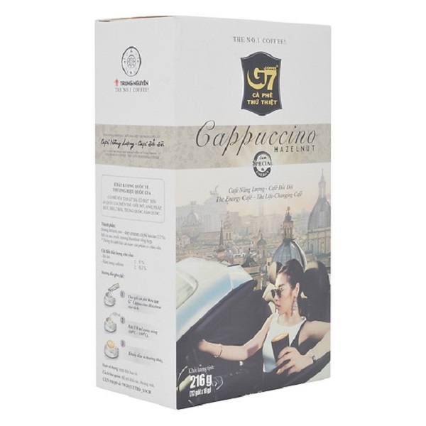 Cà phê G7 Capuchino Hazelnut 3 hộp