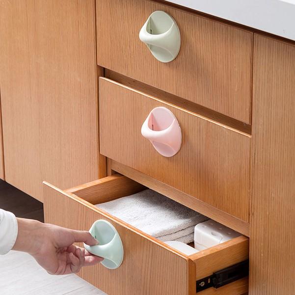 Tay Nắm Kéo Cửa Bằng Nhựa Dán,Kéo Cửa,Kéo Ngăn Tủ,Hộc Bàn
