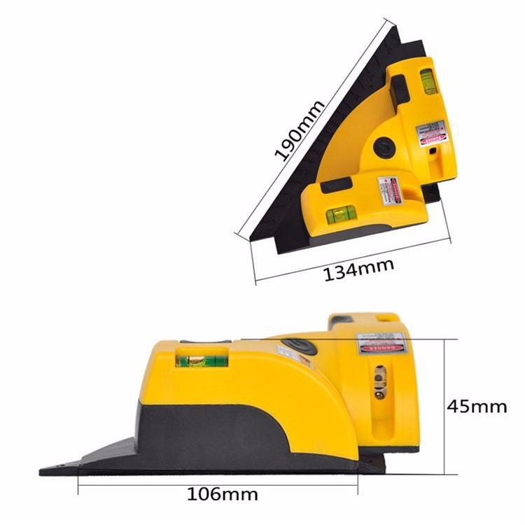 Dụng cụ đo eke nivo laser ke góc vuông đa năng , Máy đo góc vuông laze 90 độ