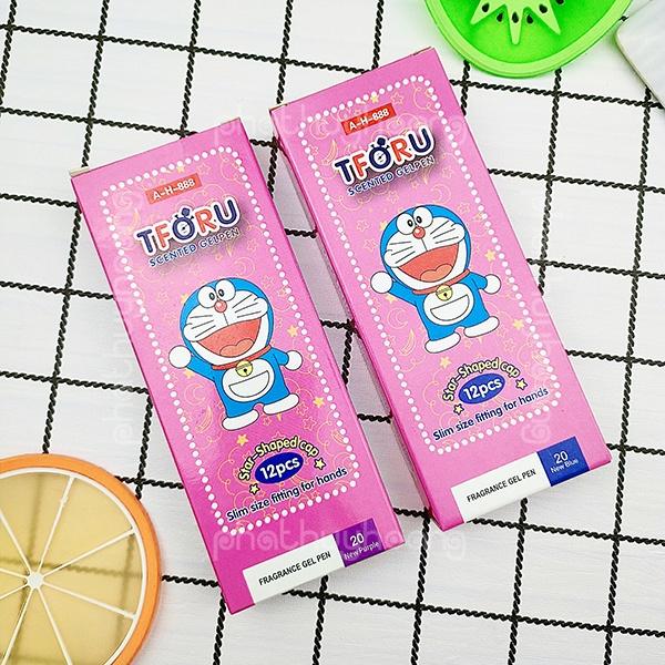 Hộp 12 bút mực xanh / tím có mùi mực thơm
