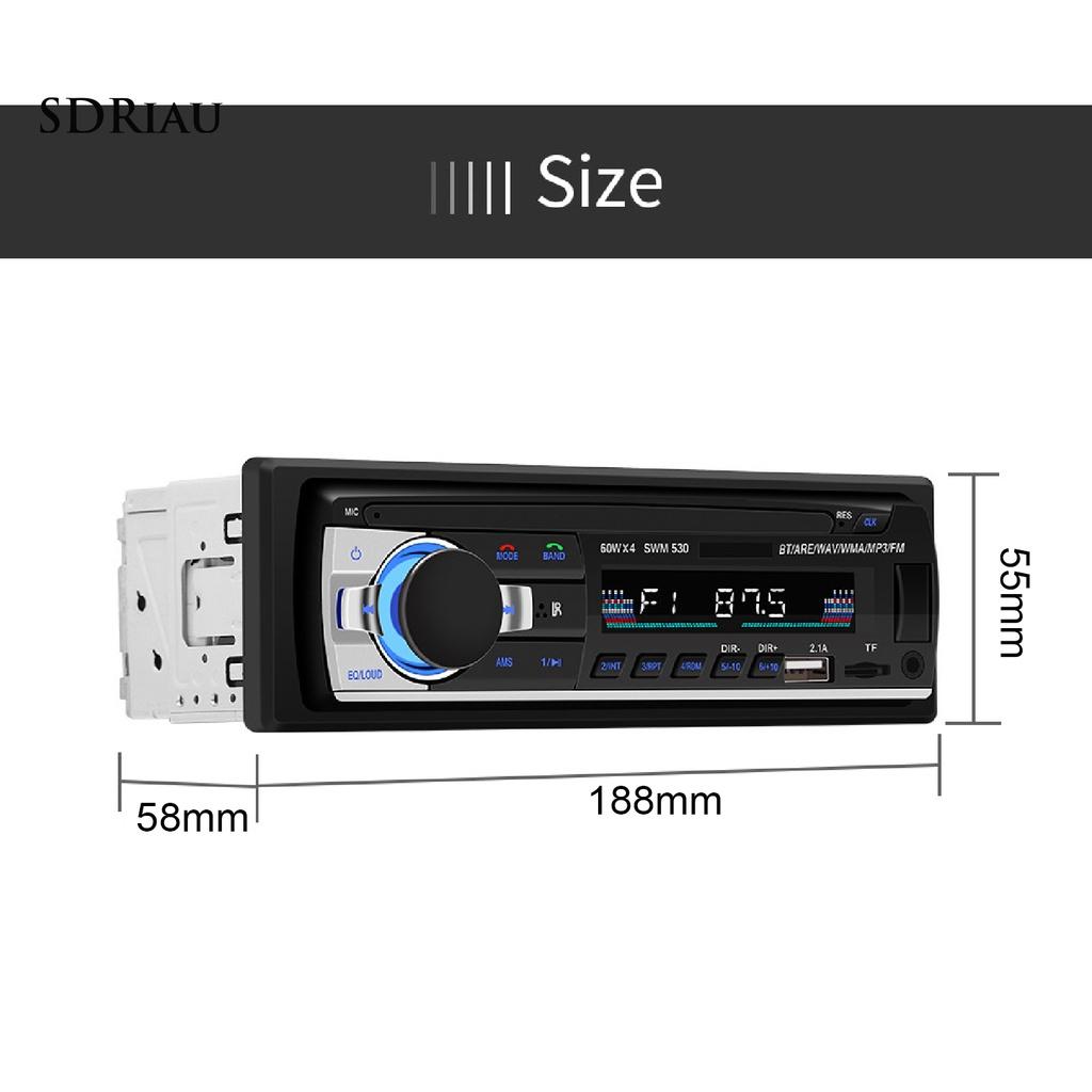 *QCDZ* SWM-530 Dual USB Phone Charging FM Radio/AUX/U Disk/Bluetooth/Card Playback 12V Car MP3 Player
