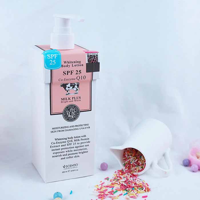 Dưỡng Thể Dưỡng Trắng Và Chống Nắng Toàn Thân Scentio Milk Plus SPF25 250ml