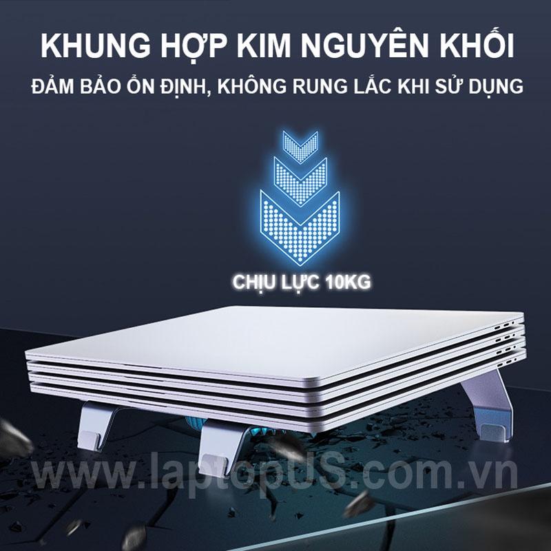 Đế Tản Nhiệt Laptop Nhôm Có Quạt