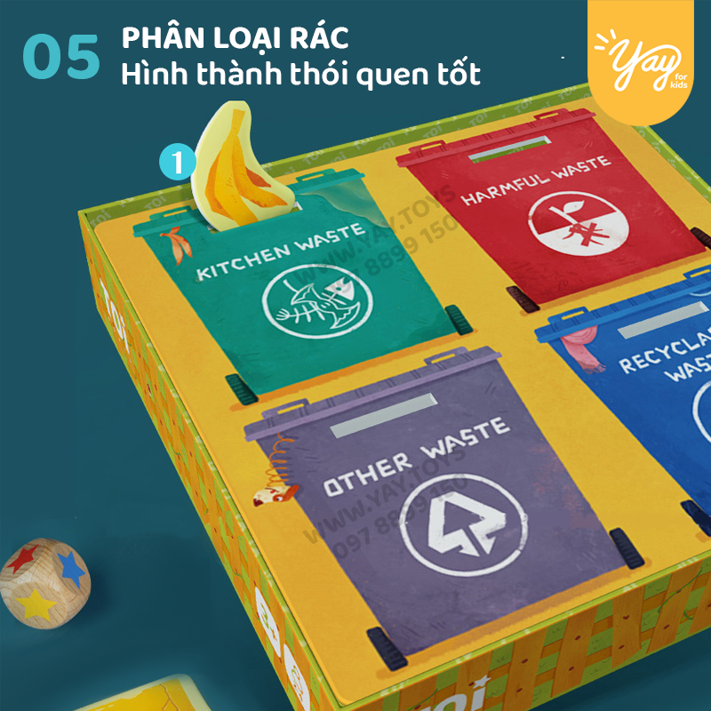 Bộ Board game 6 TRONG 1 Chuyên Gia Nhỏ Tuổi 3+ - TPZY197 - TOI