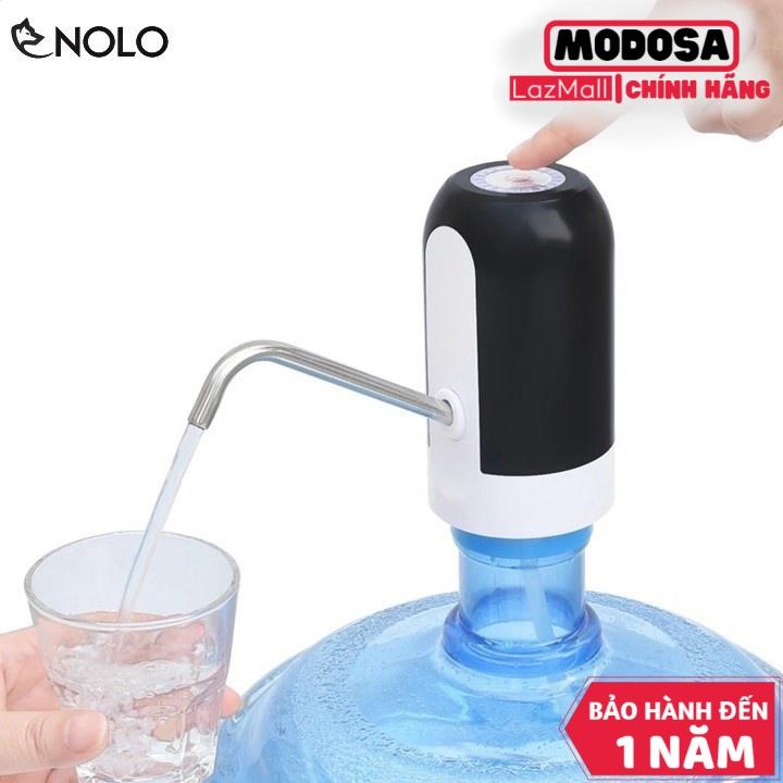 Vòi Bơm Nước Tự Động Modosa Cho Bình Nước, Máy Hút Nước Đóng Chai, Có Led Siêu Đẹp,có Sạc USB-Gia dụng Nam Định