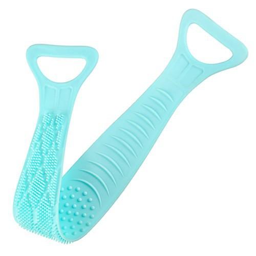 COMBO 2 Cọ Tắm Silicon, Dây Tắm Chà Lưng Silicon 2 Mặt Co Dãn
