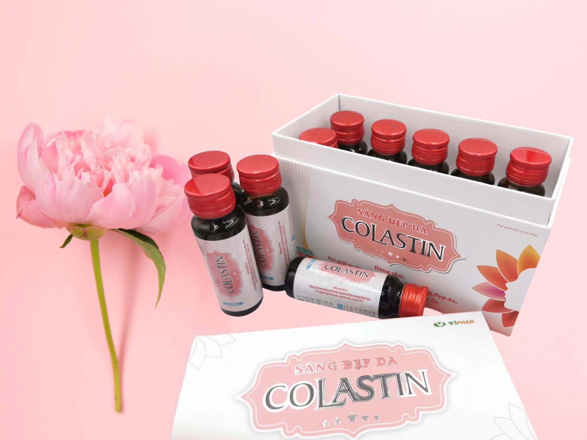 Combo 60 Ngày Nước Uống SÁNG ĐẸP DA COLASTIN, Elastin Marine - Nano Collagen Nhập Khẩu, Giúp Da Căng Mịn, Giảm Khô Da, Nhăn Da, Nám Da, Chống Lão Hoá Da, Đẹp Tóc Móng